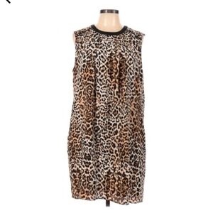 Rachel Zoe Silk Cheetah Animal Print Dress